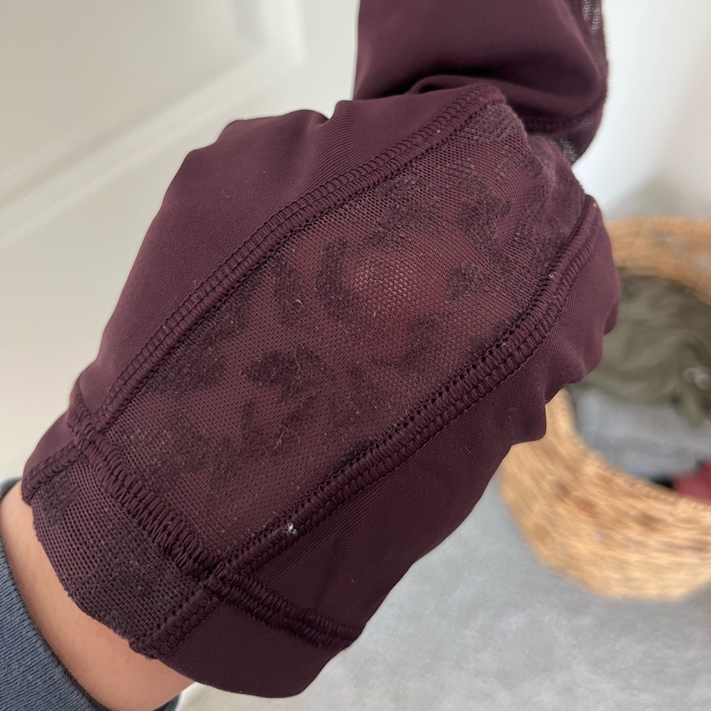 Burgundy Lululemon Leggings - Picture 5 of 7